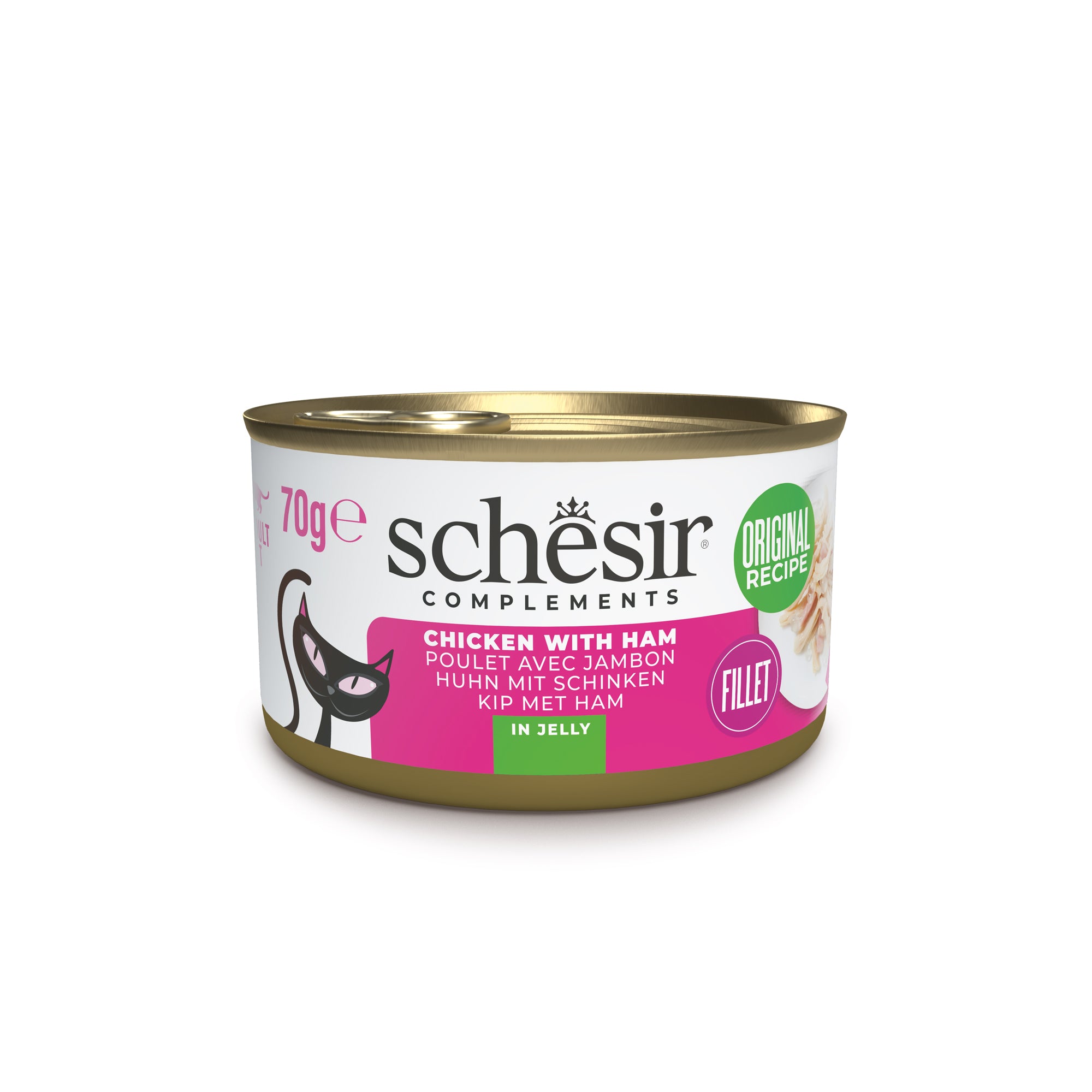 Hühnerfilets mit Schinken in Gelee