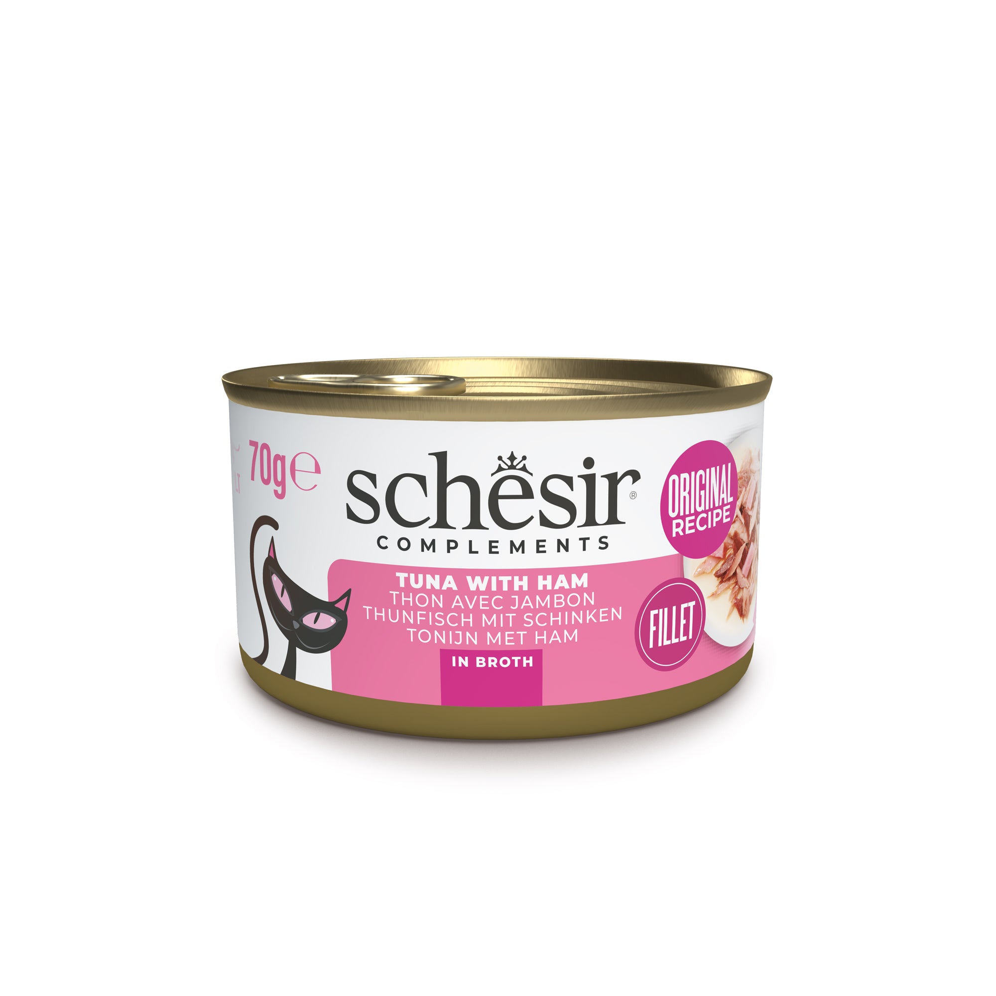 Thunfisch mit Schinken in Brühe