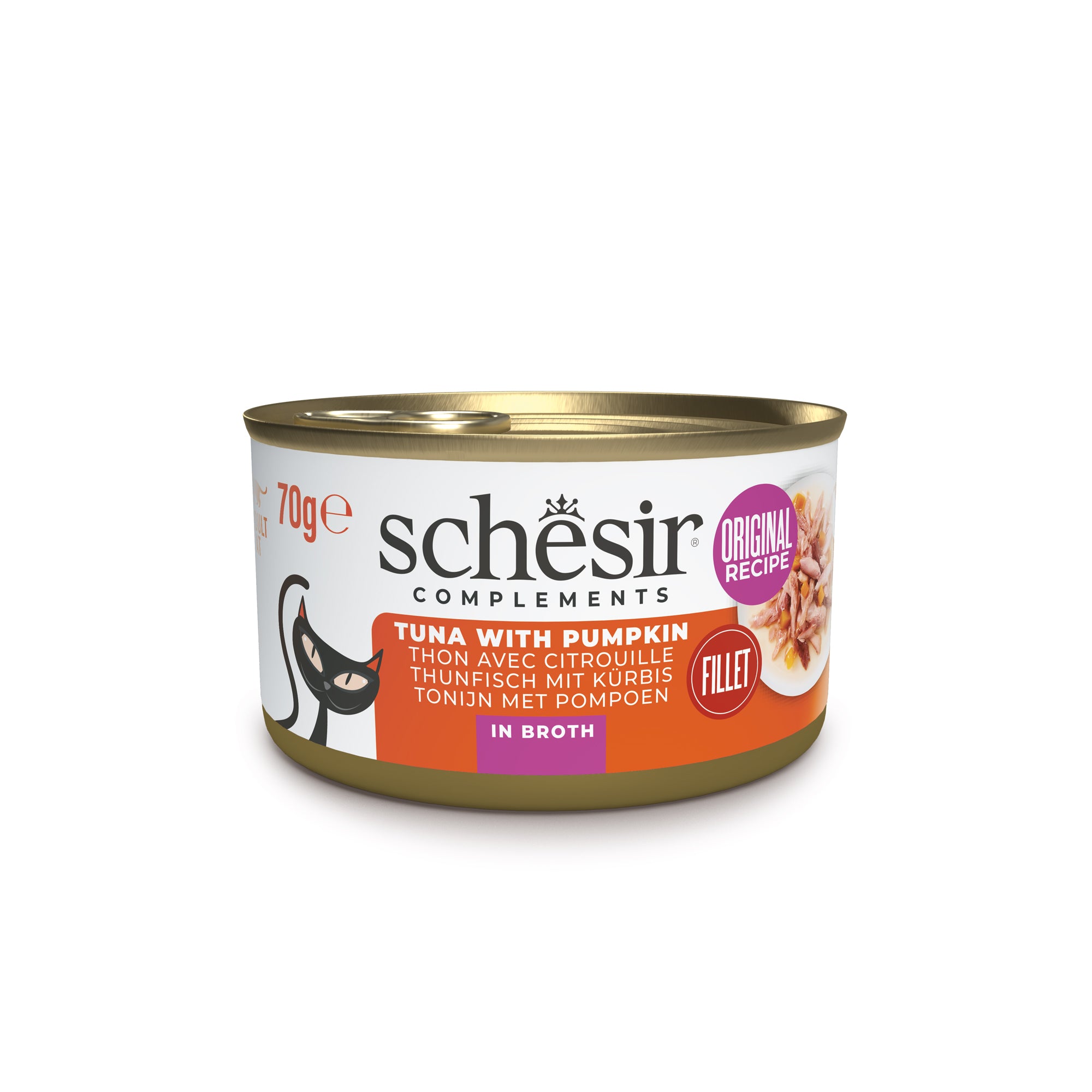 Thunfisch mit Kürbis in Brühe