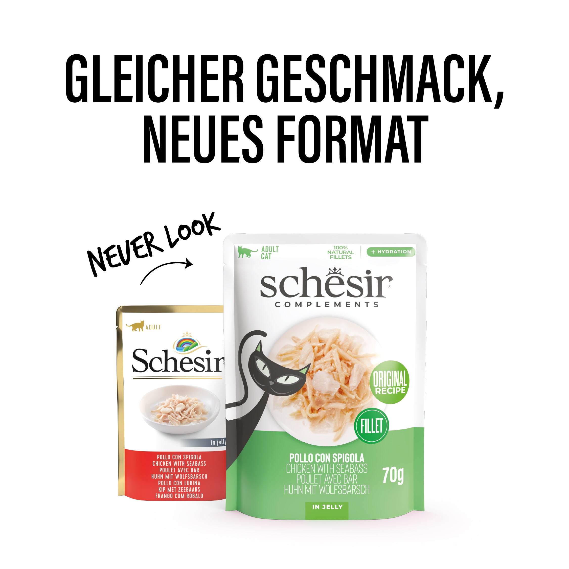 Hühnerfilets mit Wolfsbarsch in Gelee