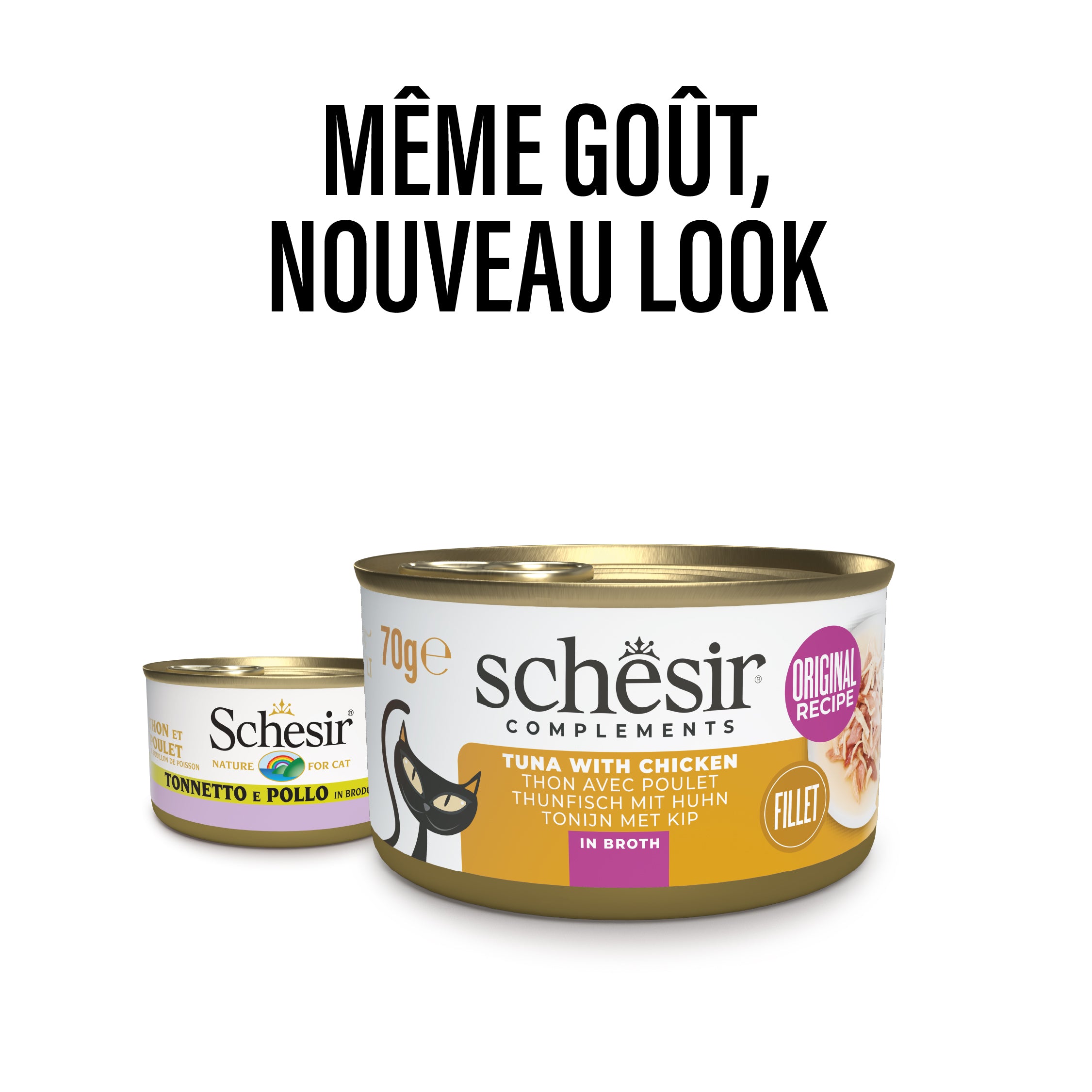 Thon et poulet au bouillon