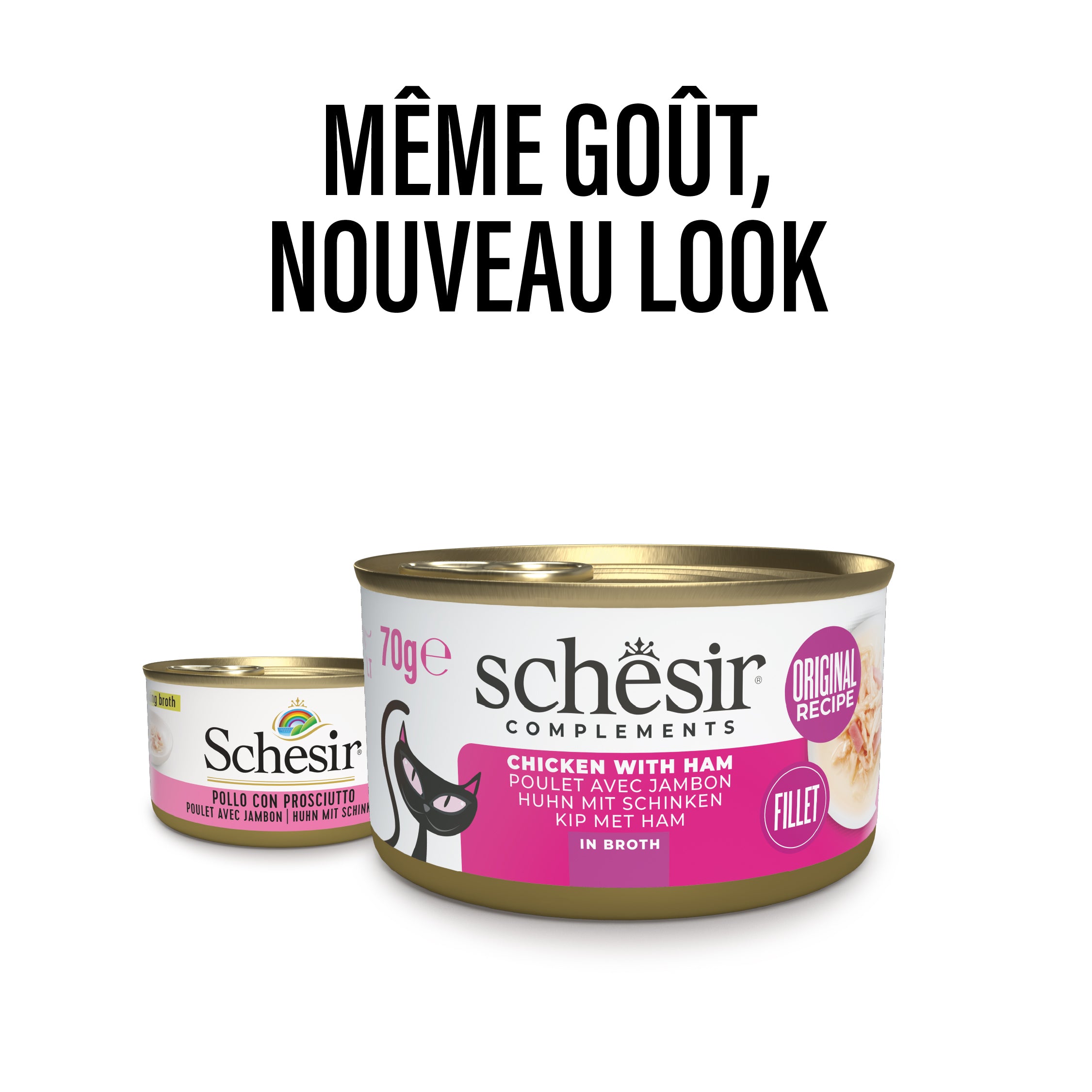 Poulet avec jambon au bouillon