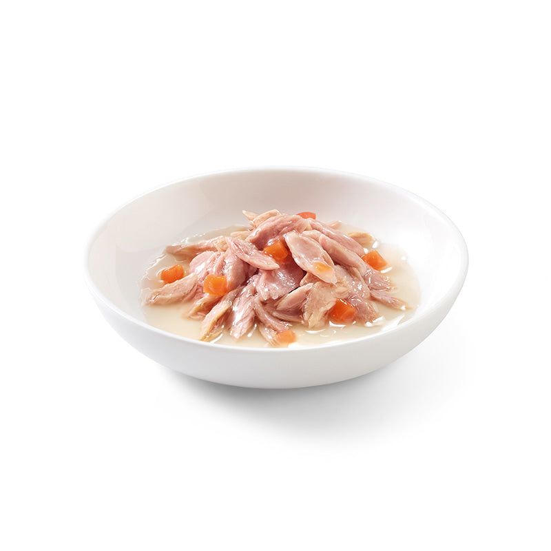 Thunfisch mit Karotten in Fischbrühe 70g in der dose