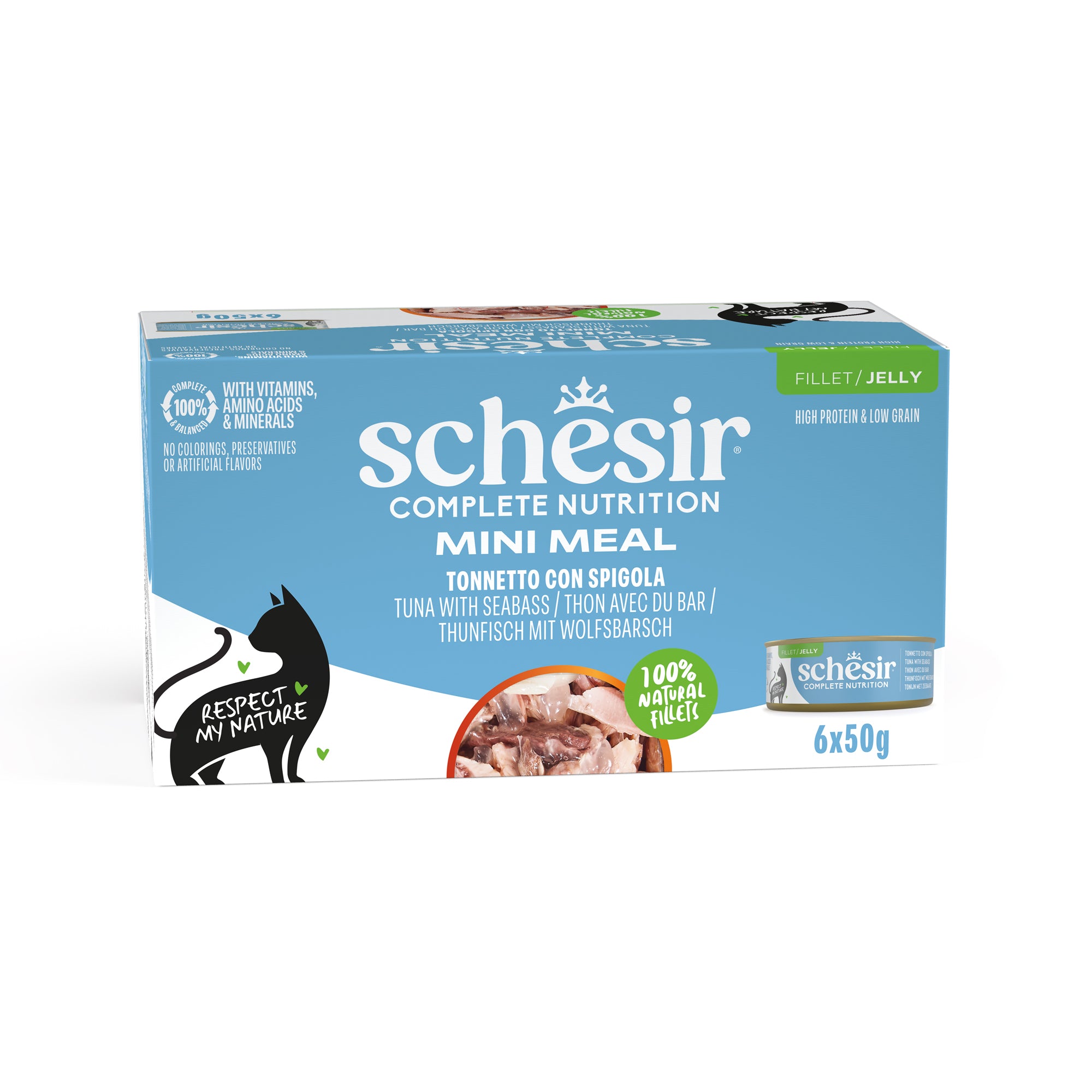 Thunfisch mit Wolfsbarsch in Gelee 6x50 g 