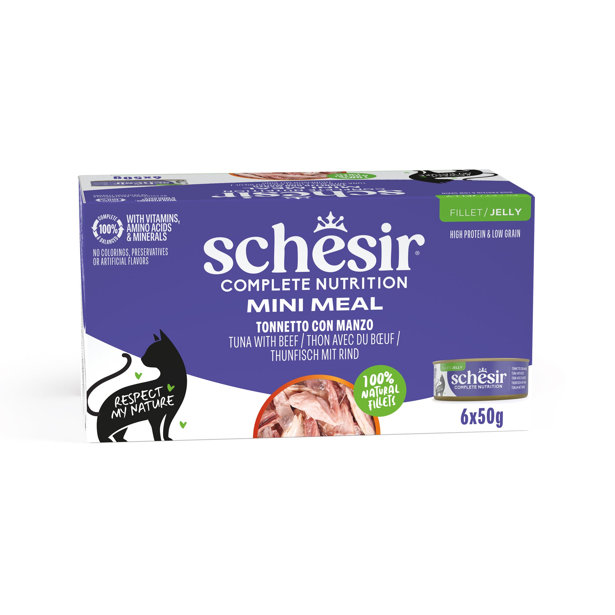 Thunfisch mit Rinderfilets in Gelee 6x50 g 