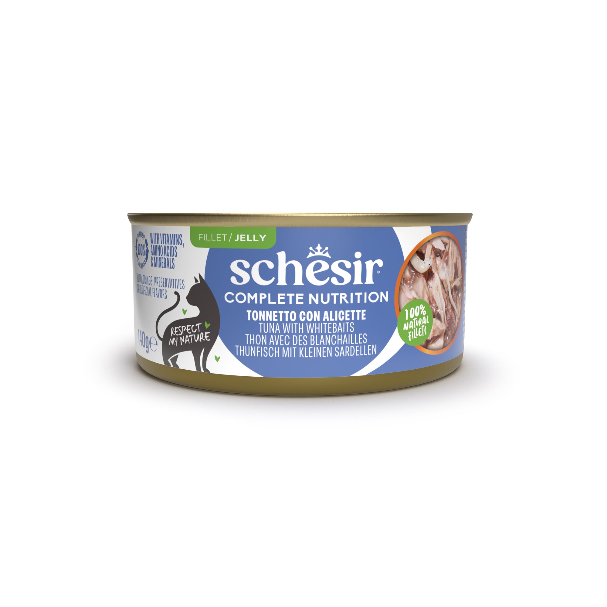 Thunfisch mit kleinen Sardellen in Kochwasser 