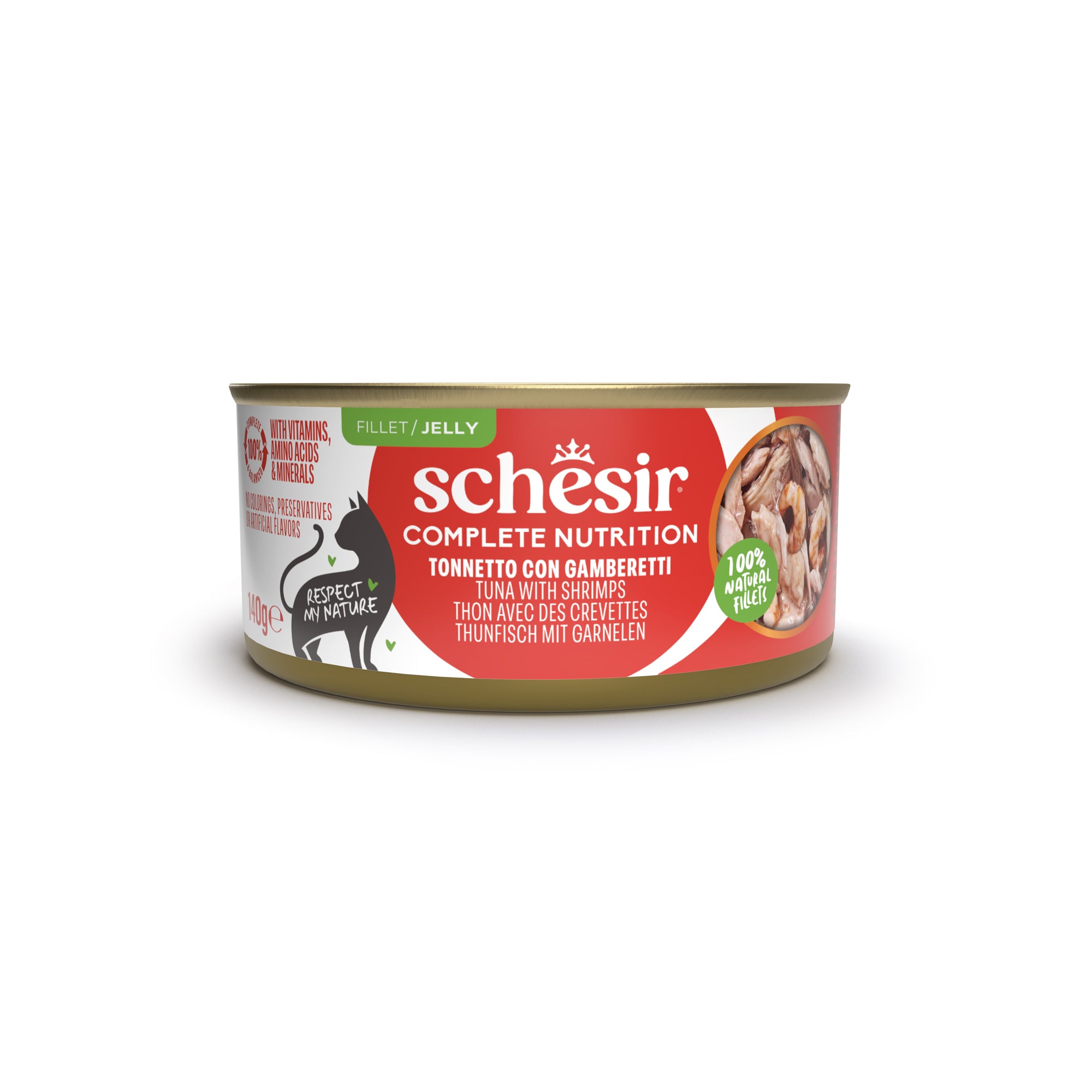 Thunfisch mit Garnelen in Gelee 