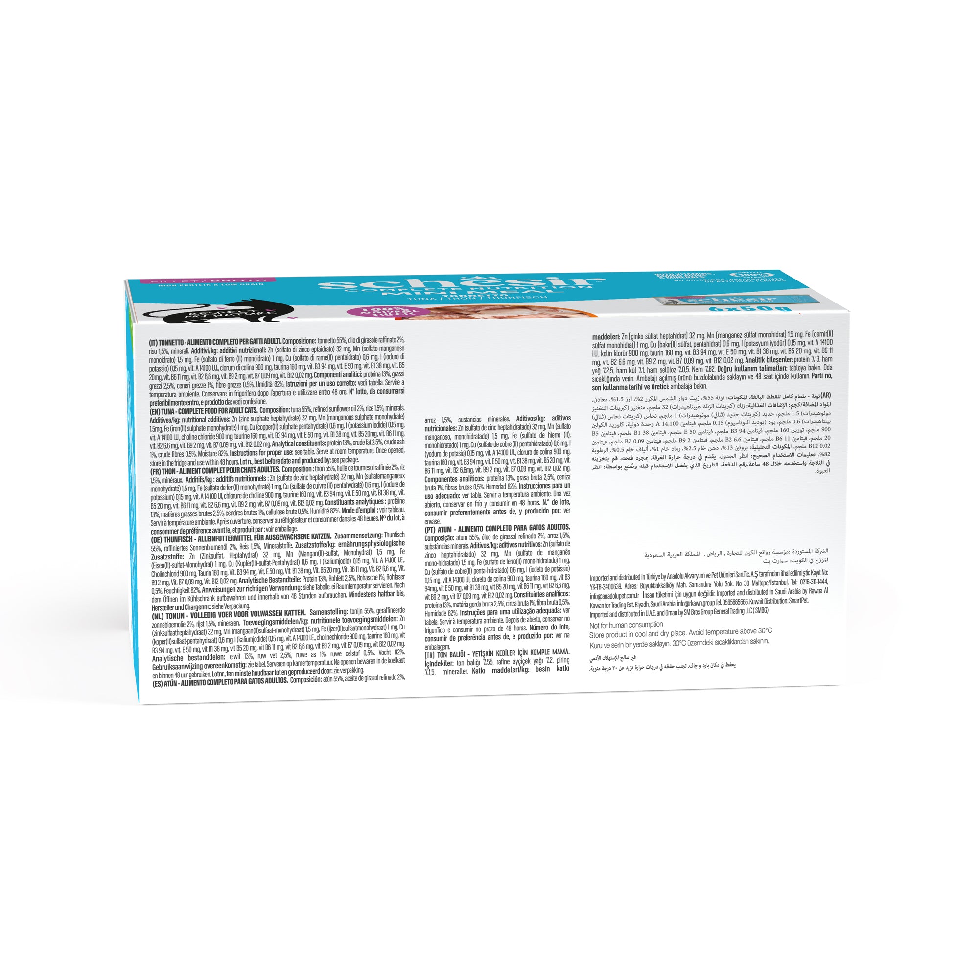 Thunfisch in Kochwasser 6x50 g 
