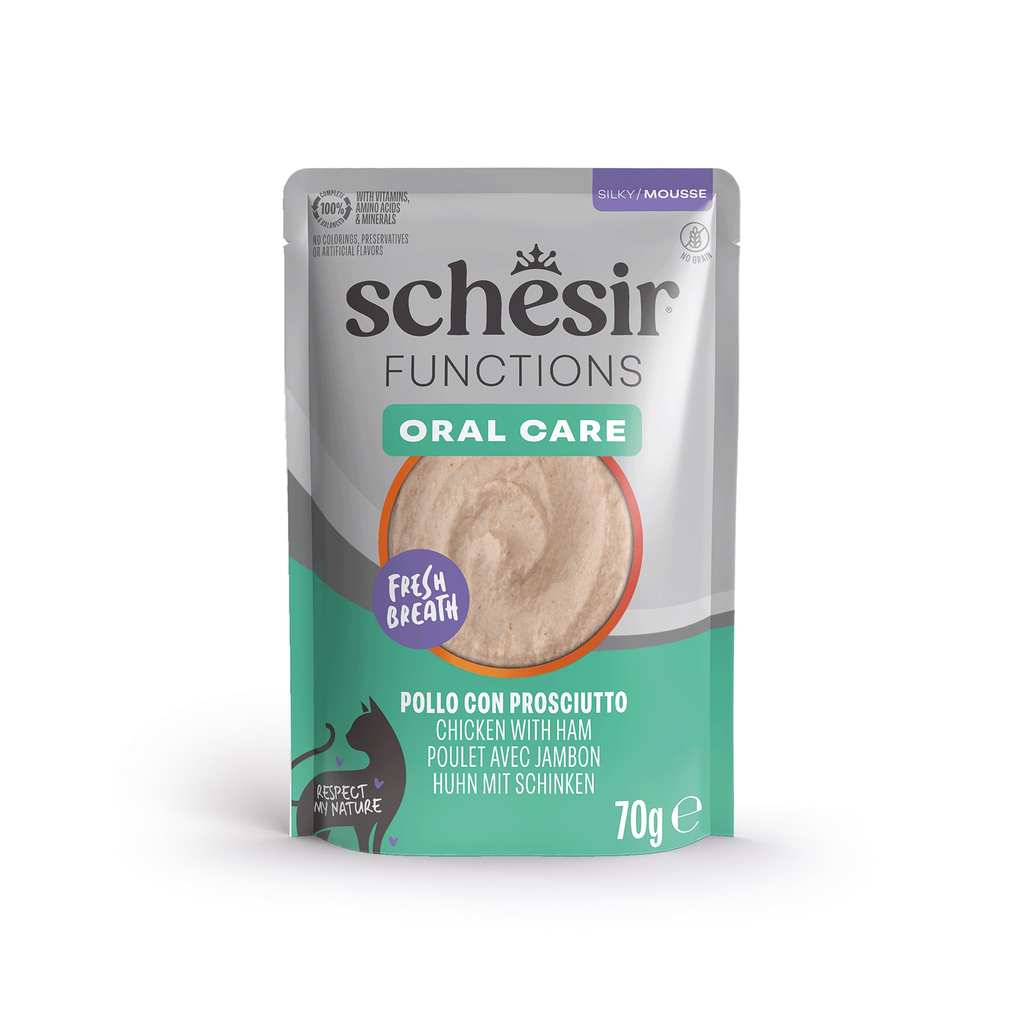 Oral Comfort Huhn mit Schinken Beutel 70g Mousse