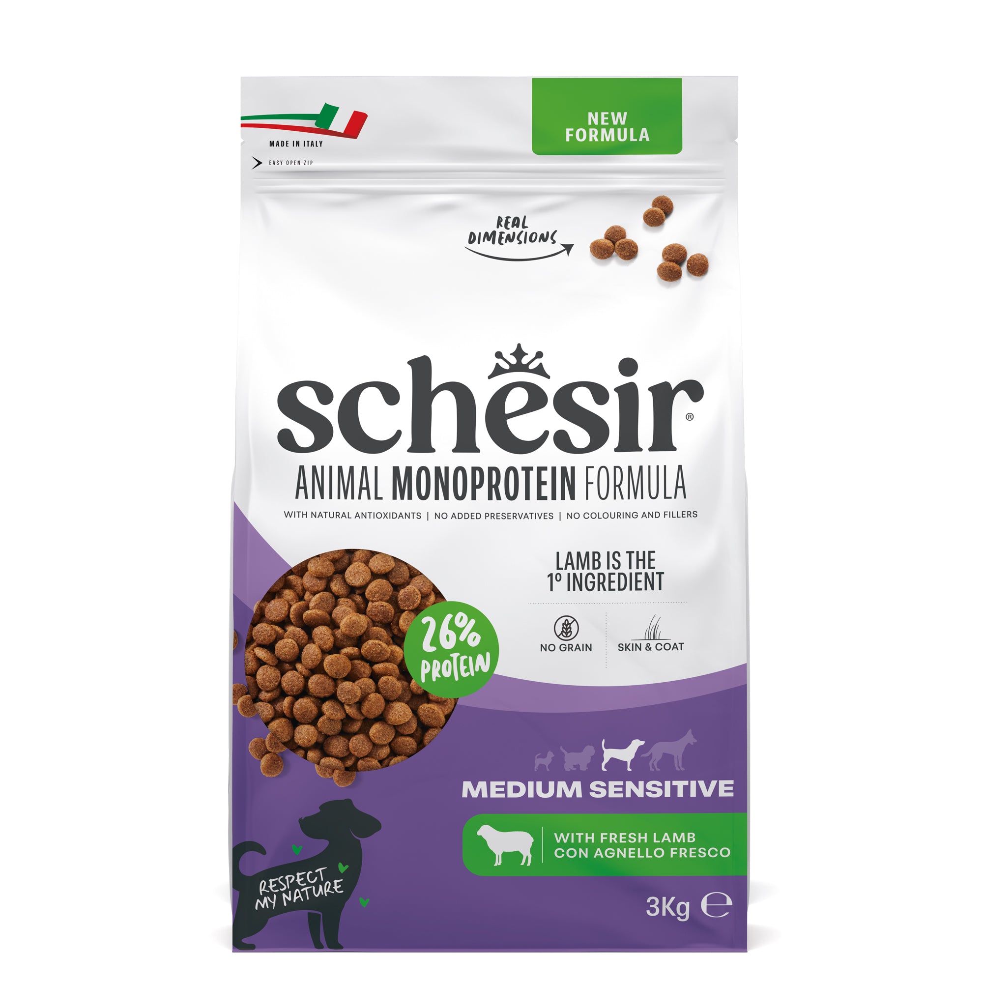 Medium Sensitive Agnello 3kg
