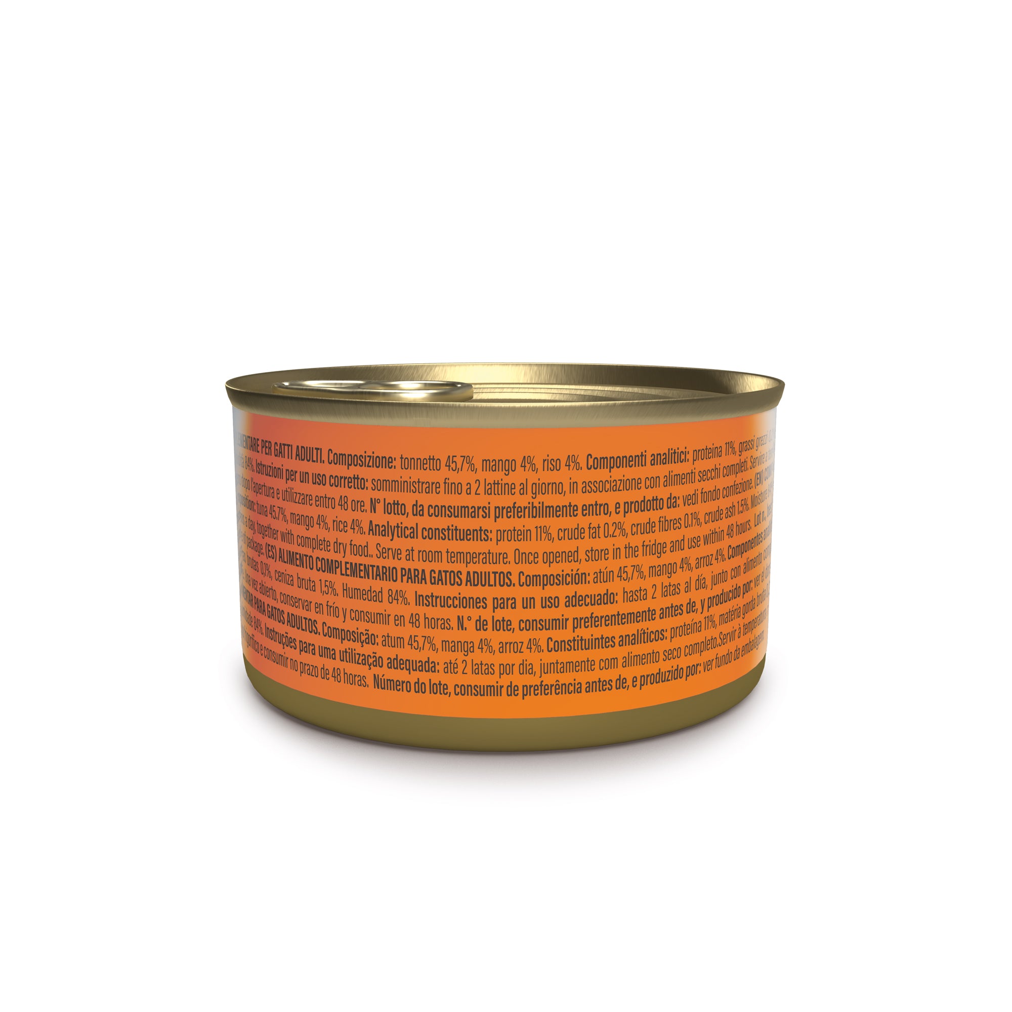 Tonnetto con mango in brodo 75g in lattina