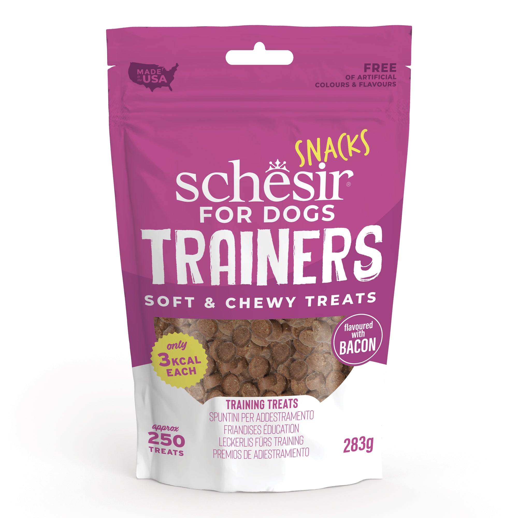 Snacks aromatisés au bacon - formation 283g en sachet