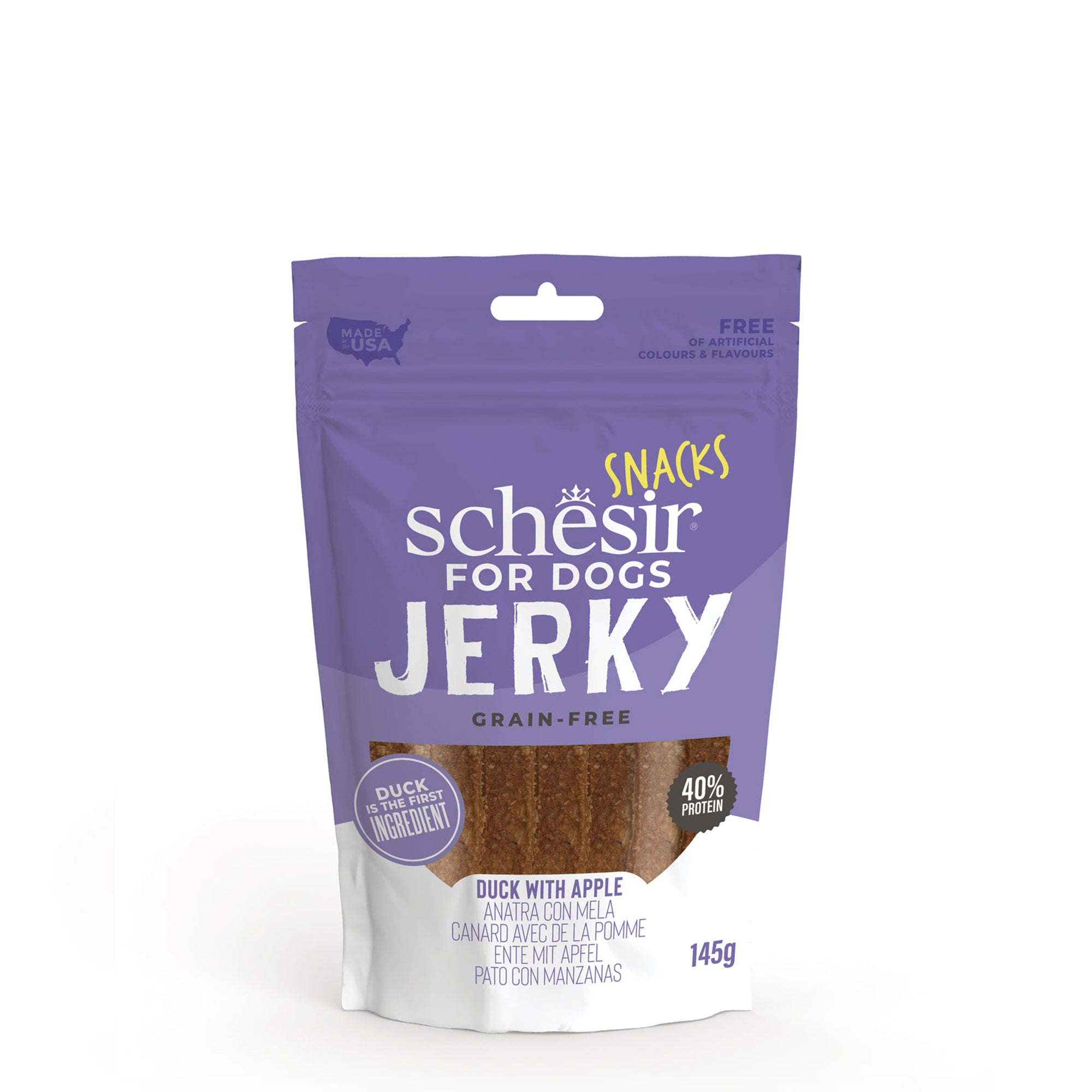Snacks Canard à la pomme - pause 145g en sachet