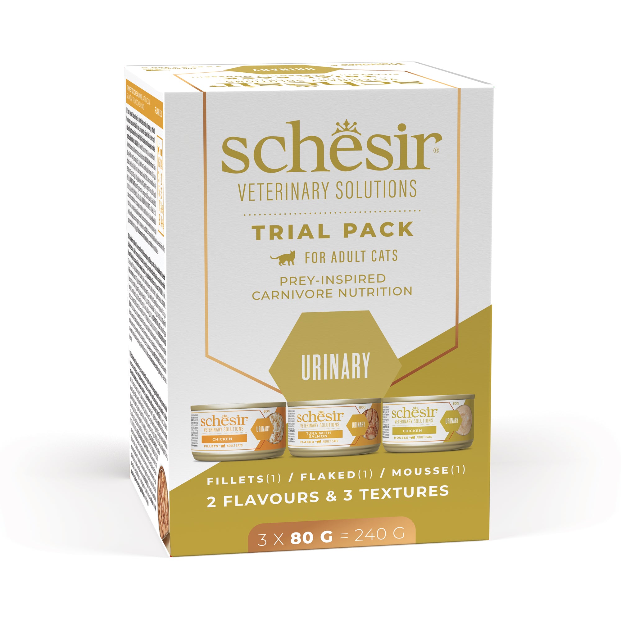 Schesir Veterinary Solution Urinary Trial Pack 3x80g