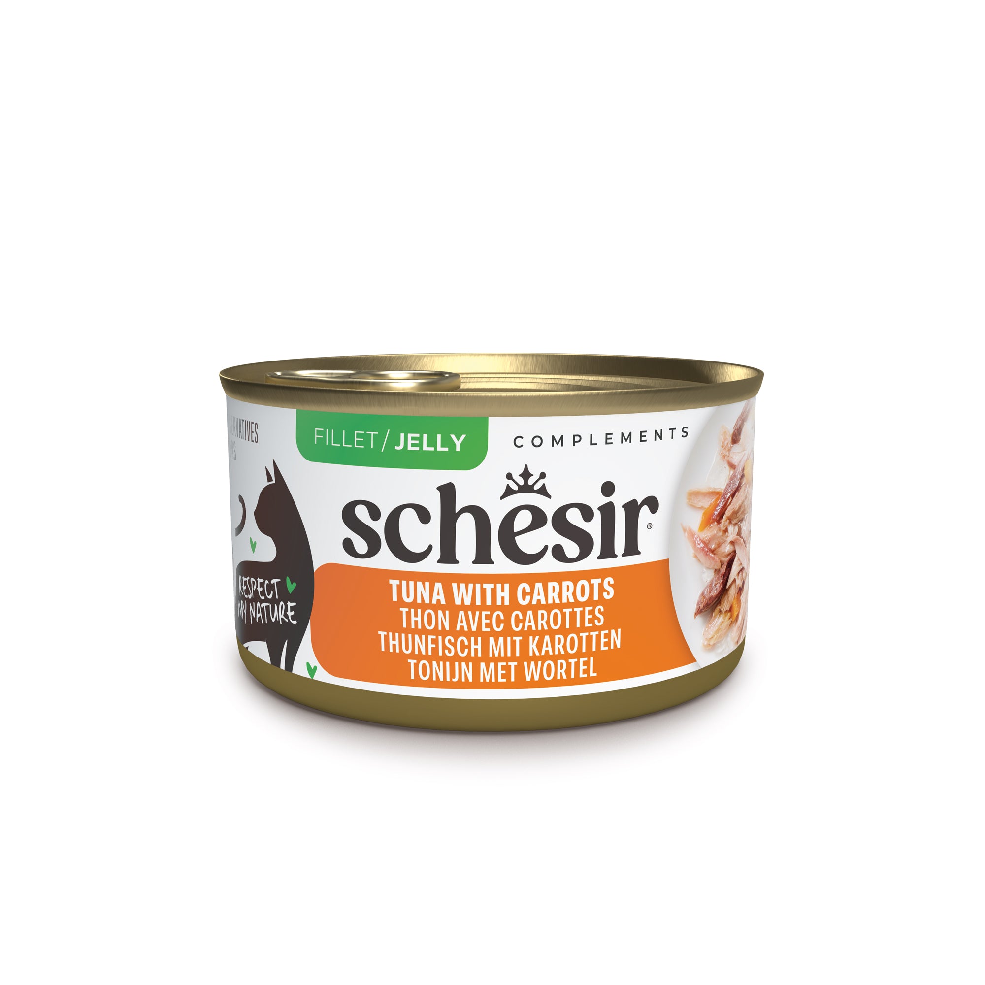 Thunfisch mit Karotten in Gelee – Schesir