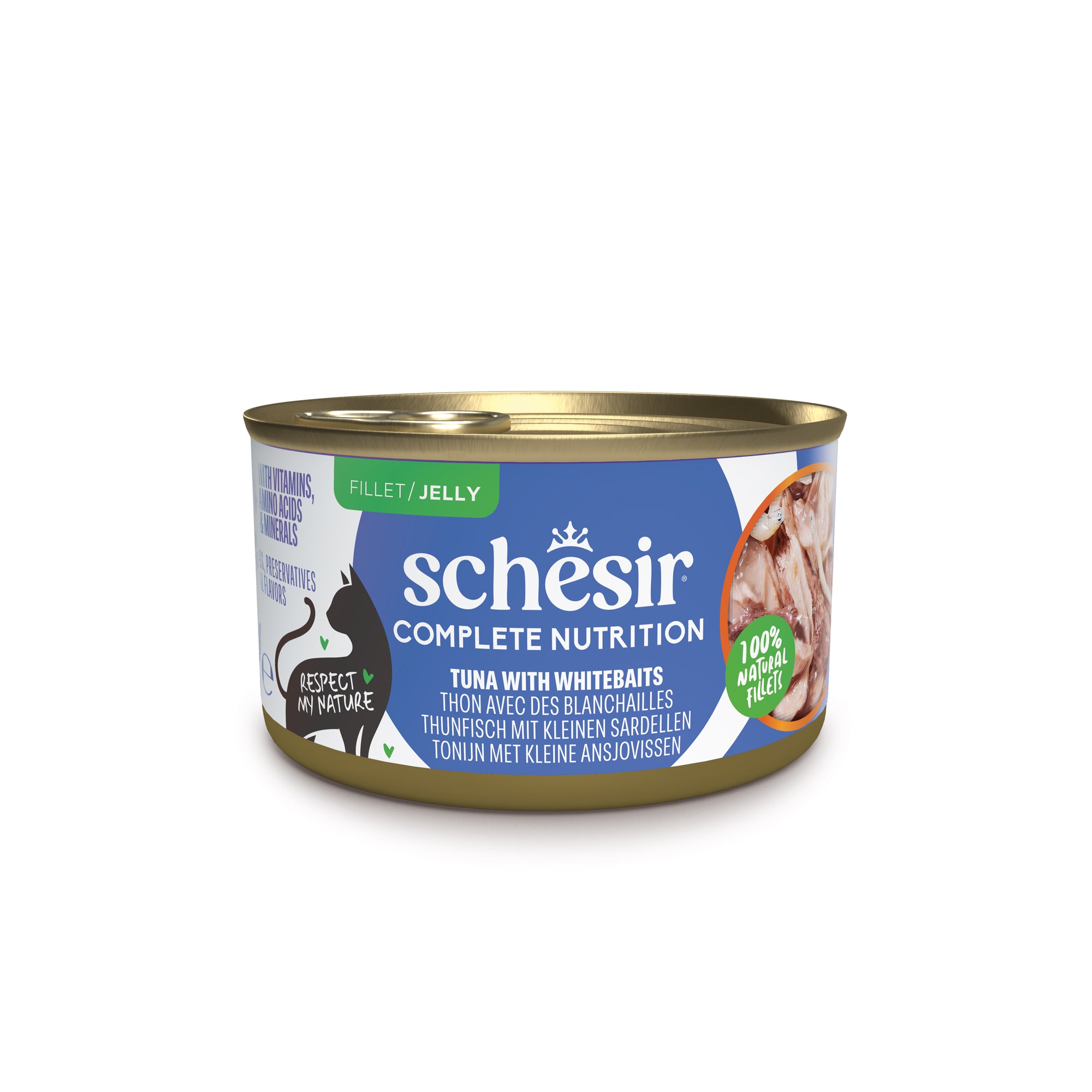 Thunfisch mit kleinen Sardellen in Gelee 