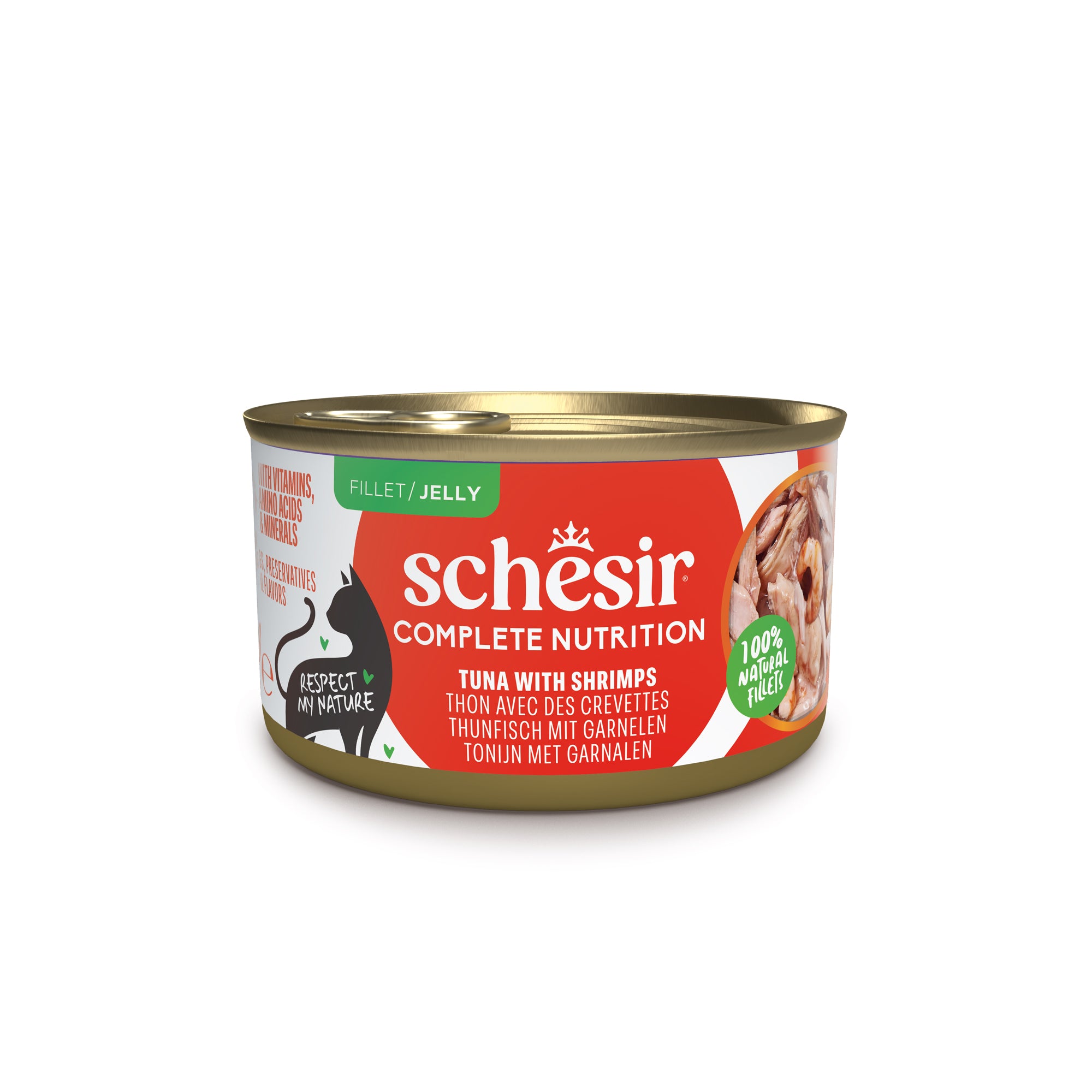 Thunfisch mit Garnelen in Gelee 