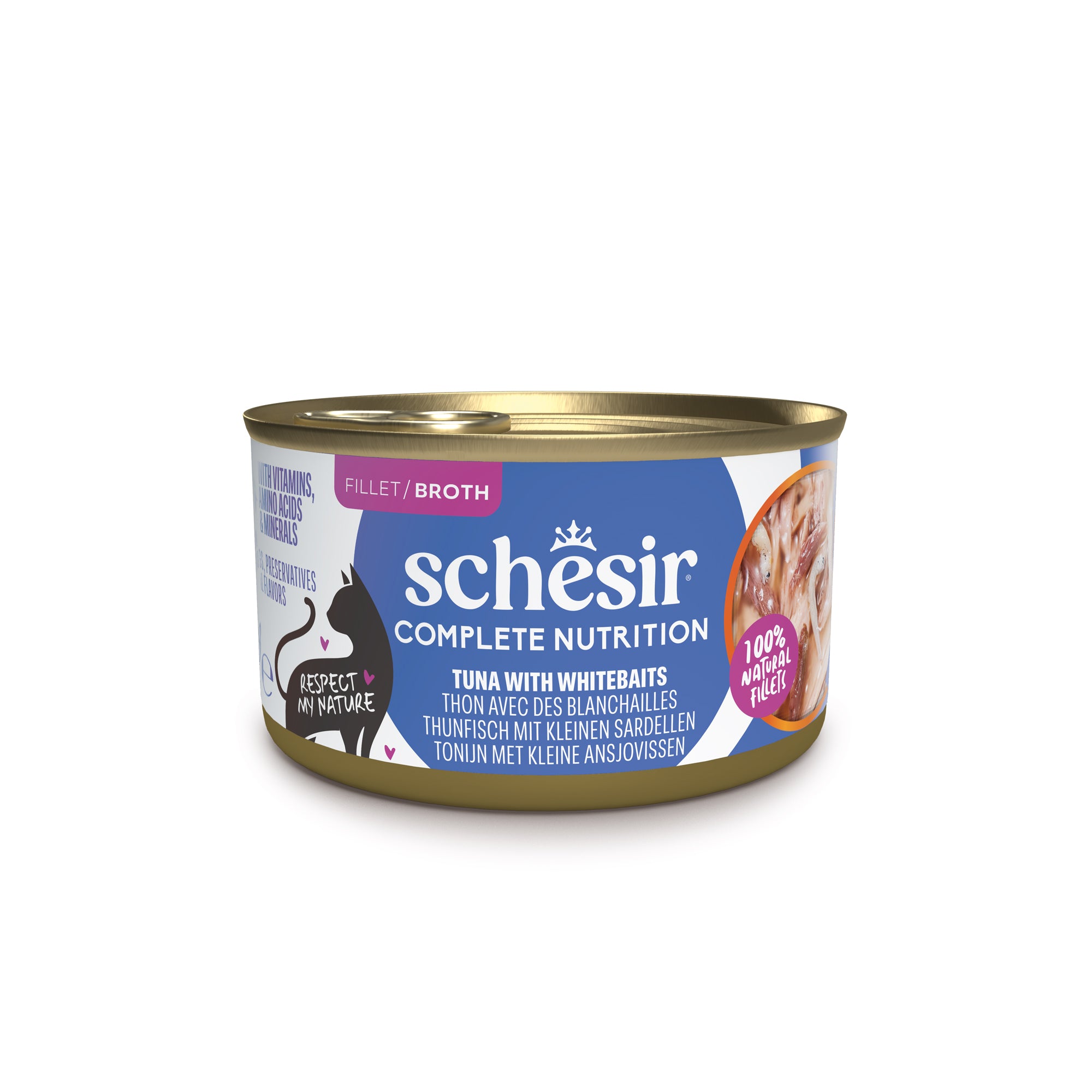 Thunfisch mit kleinen Sardellen in Kochwasser 