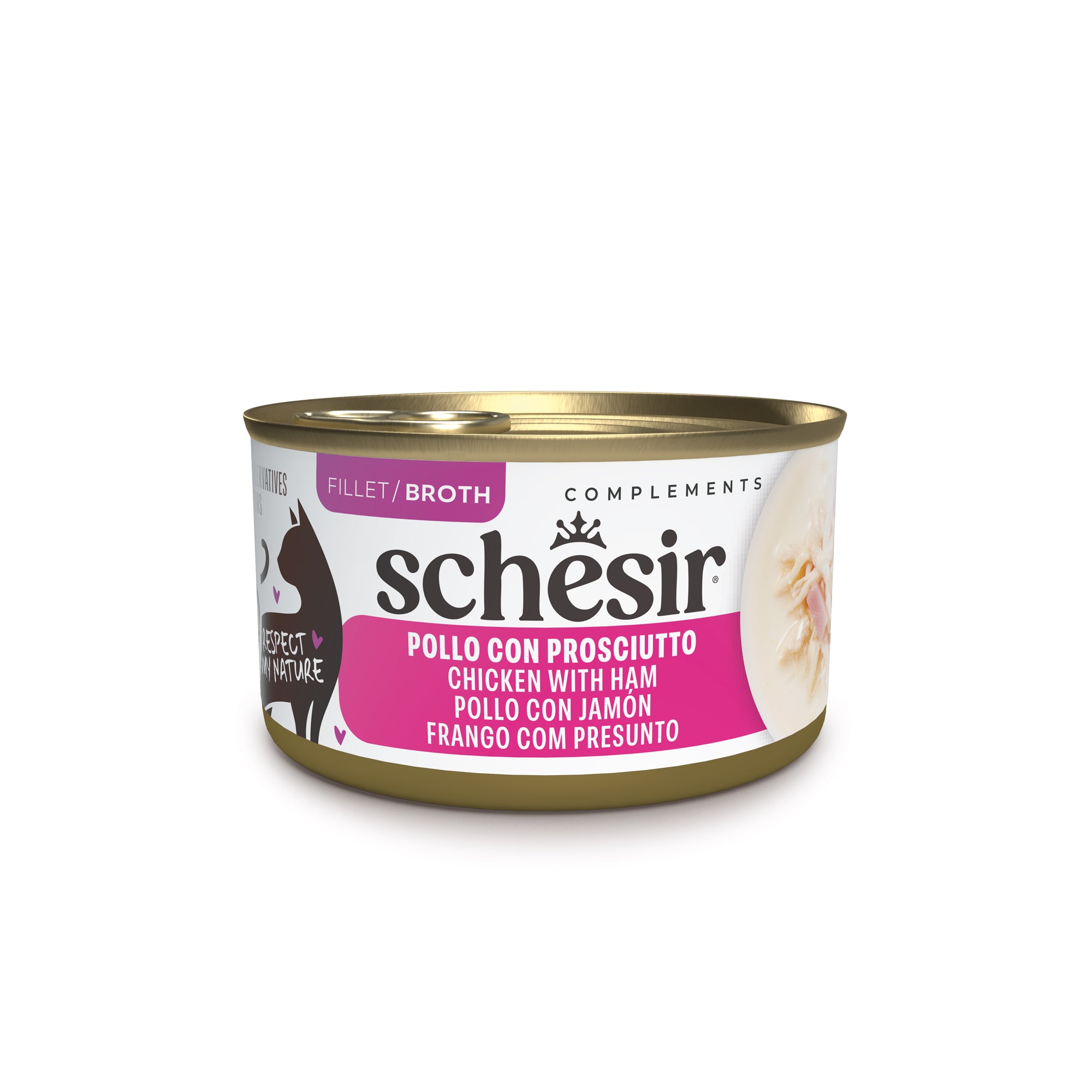Pollo con prosciutto in brodo