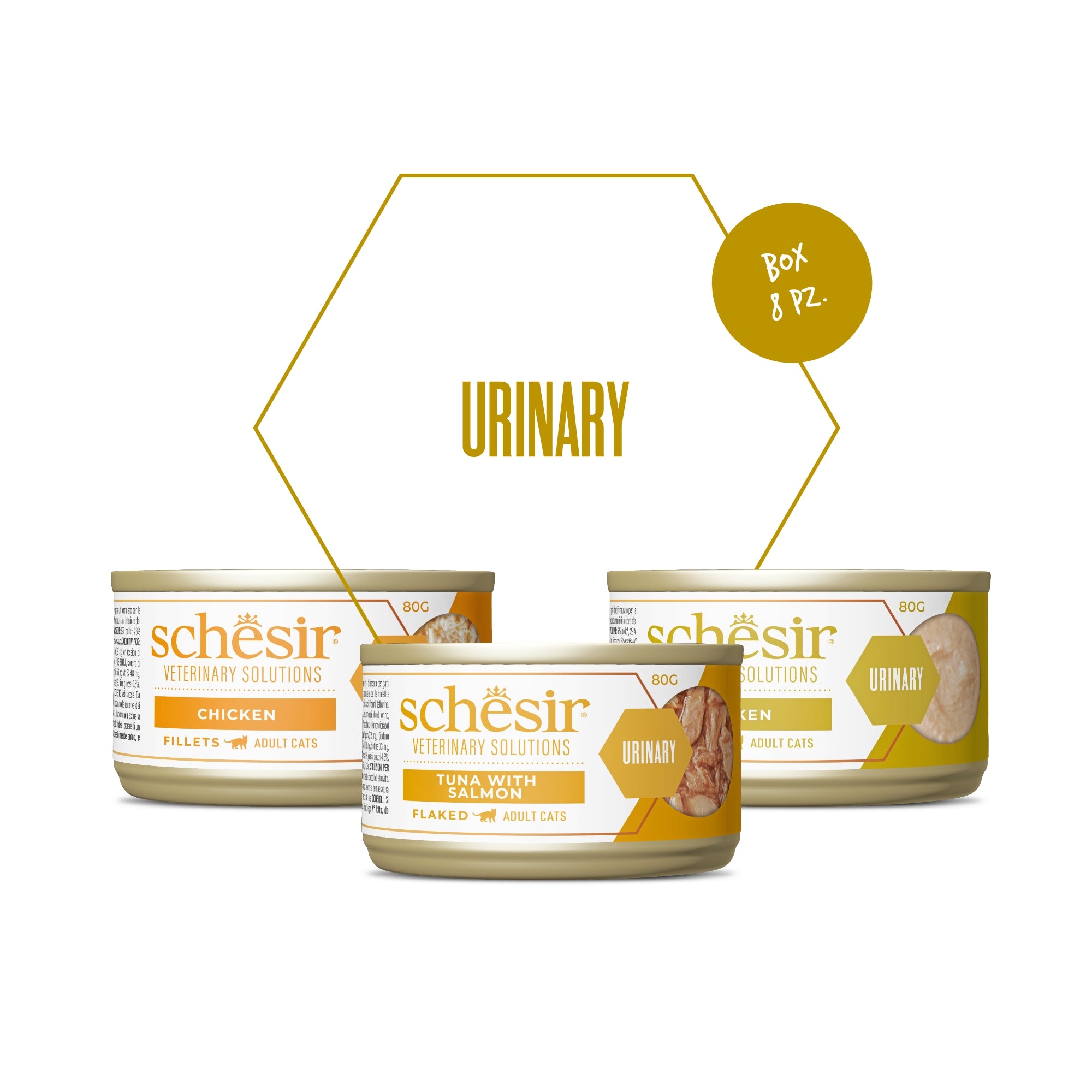 Schesir Veterinary Solution Urinary Trial Pack 3x80g