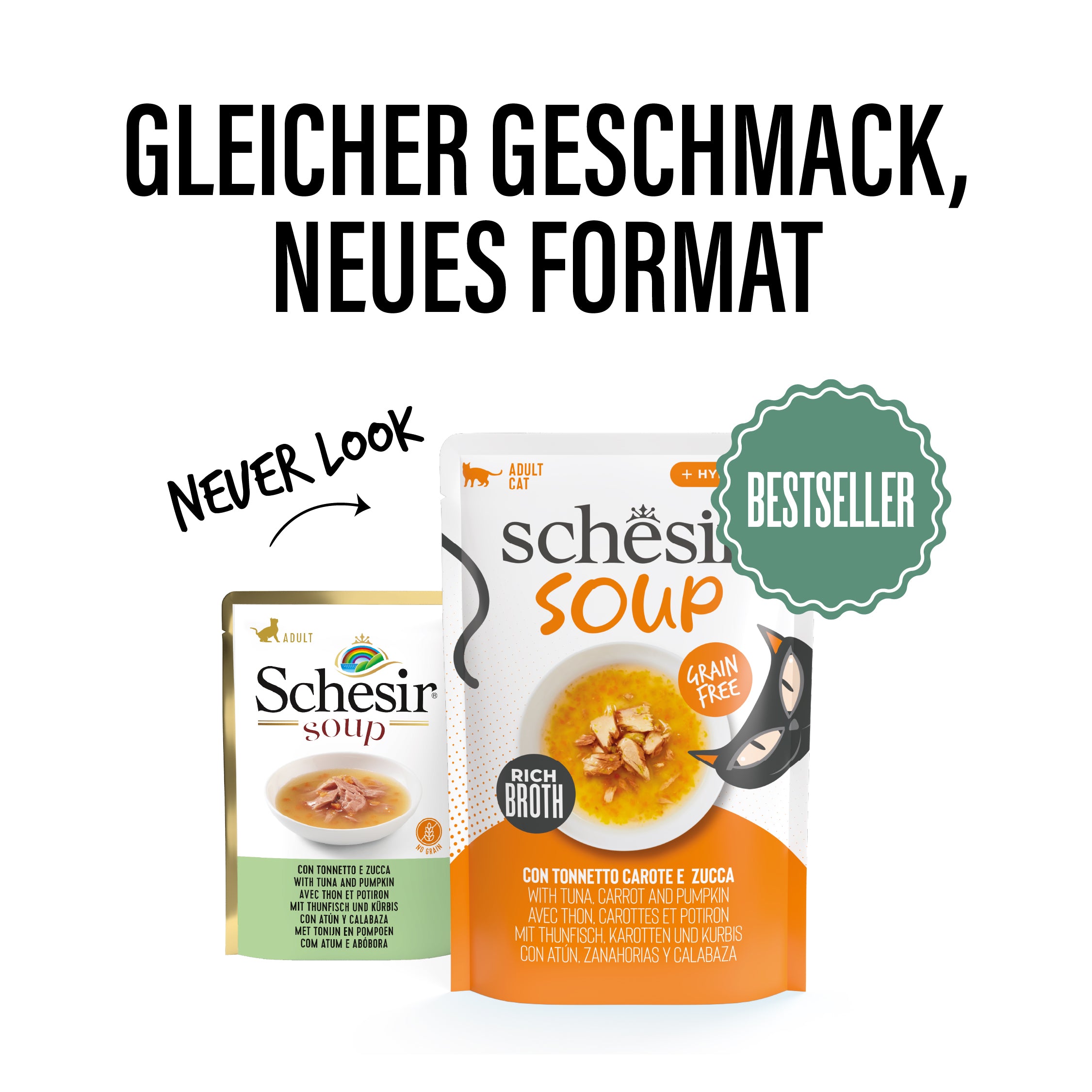 Thunfisch und Kürbis in Suppe 