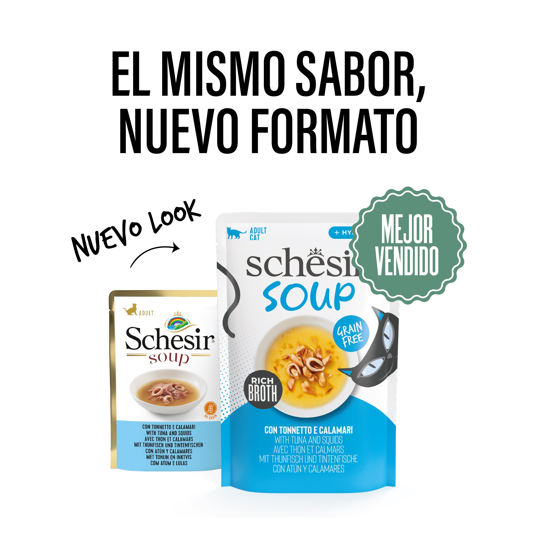Atún y calamar en sopa 