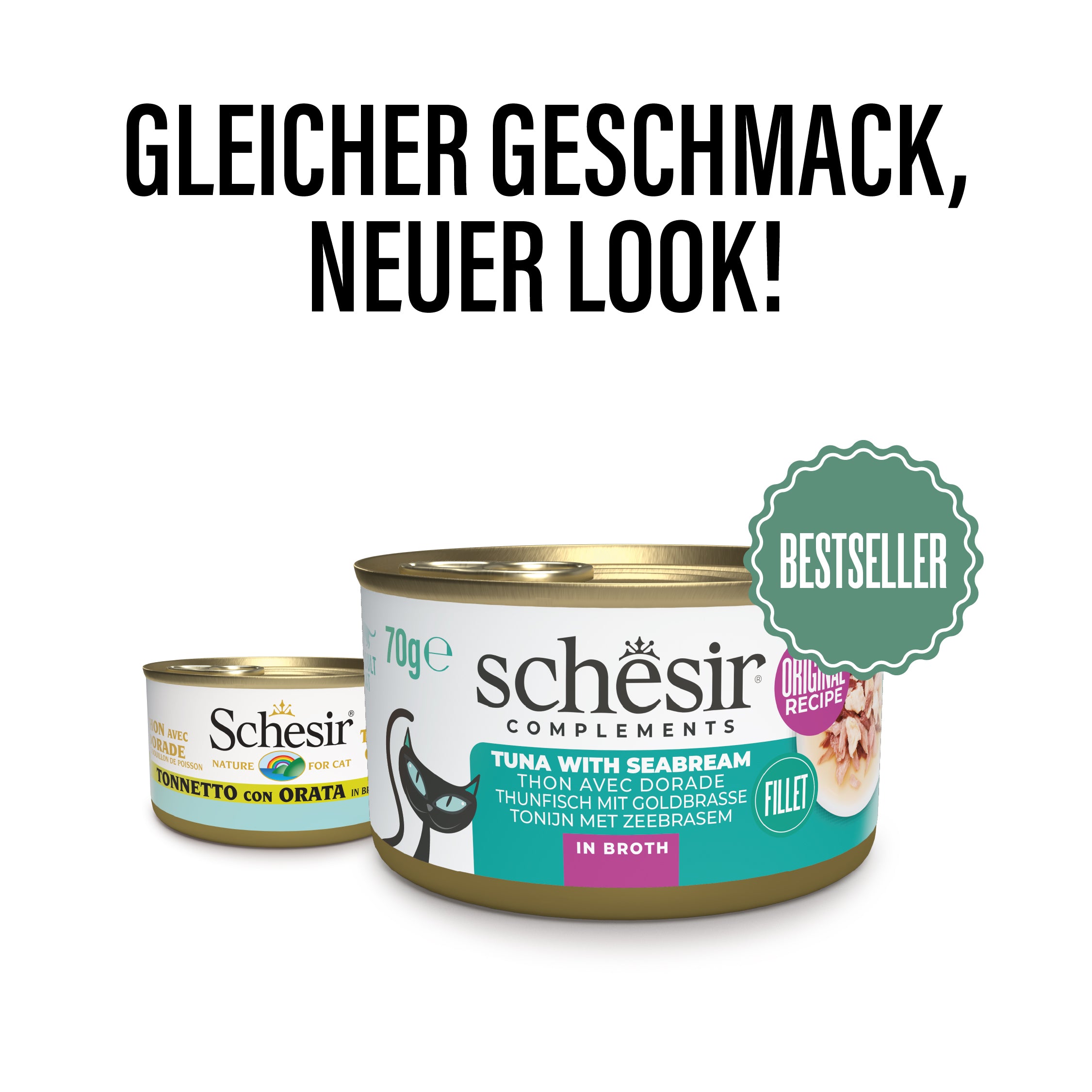 Thunfisch mit Goldbrasse in Brühe 
