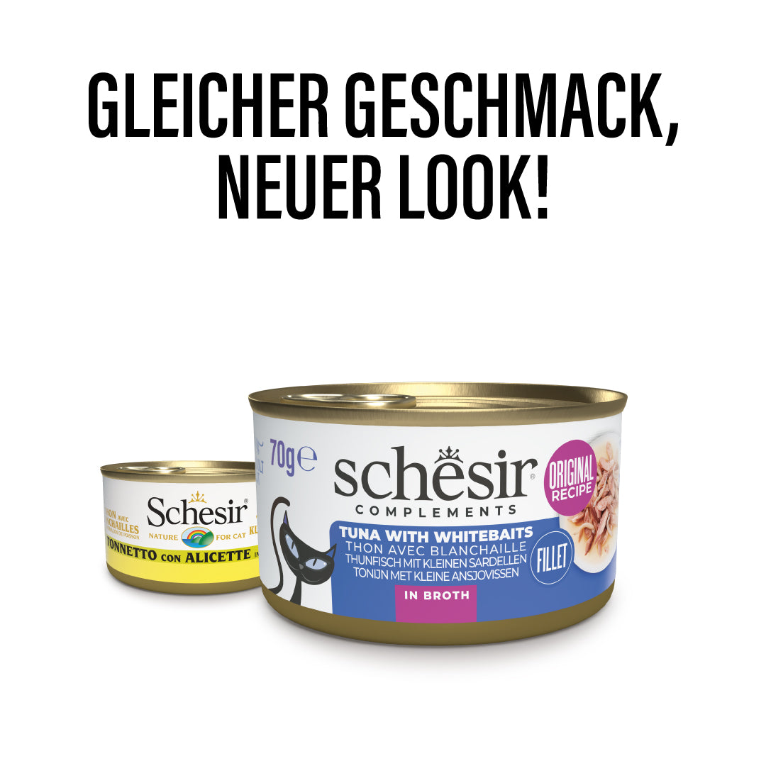Thunfisch mit kleinen Sardellen in Brühe 