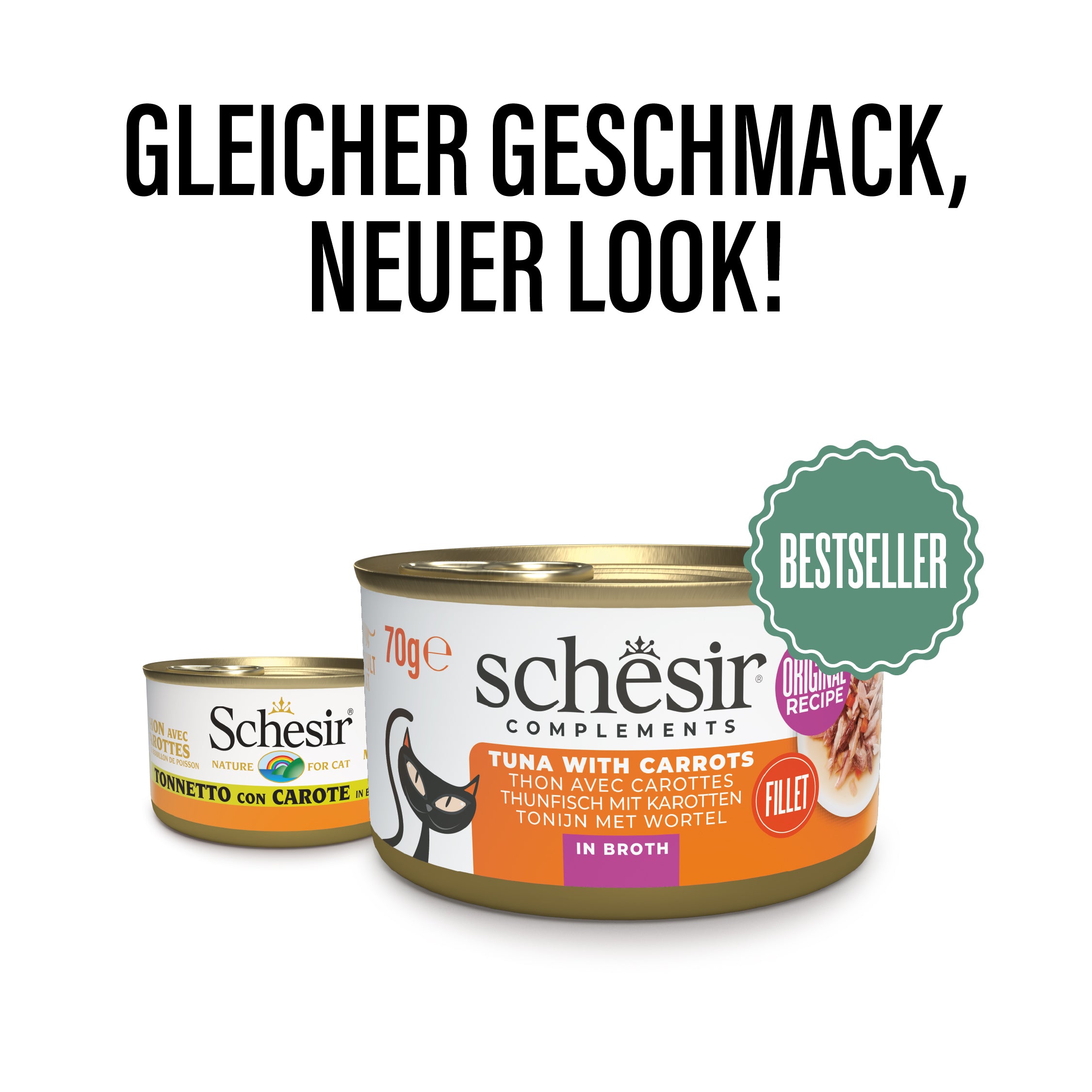 Thunfisch mit Karotten in Brühe 