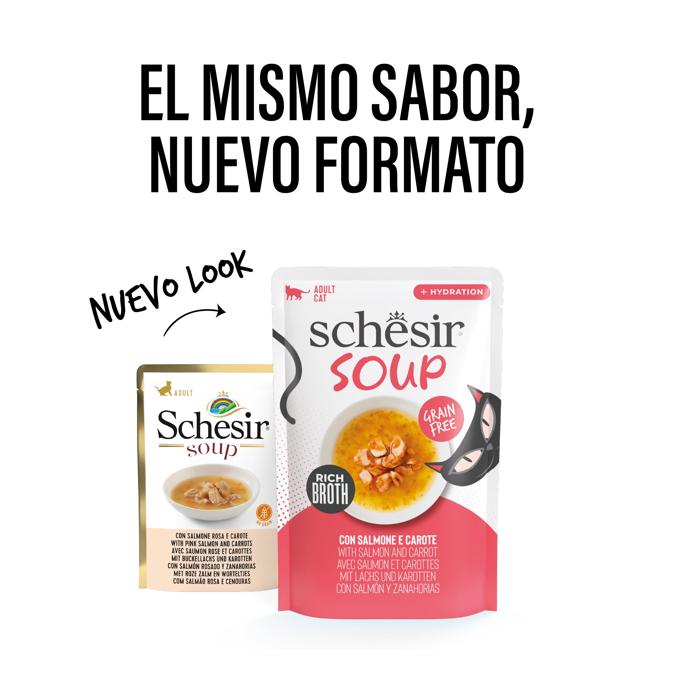 Salmón rosado en sopa 