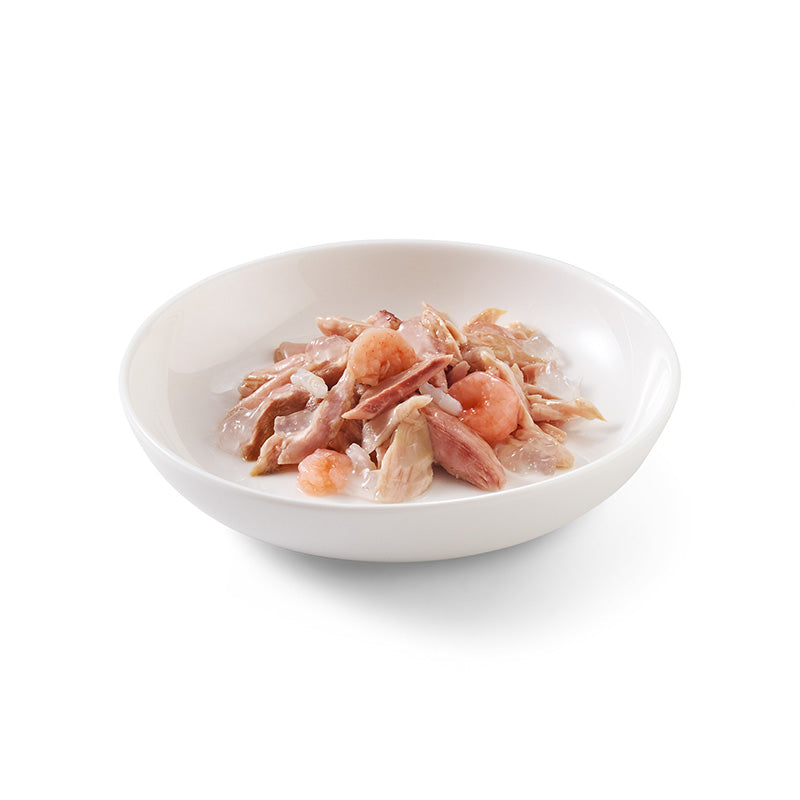 Thon aux crevettes en gelée 6x50g en conserve