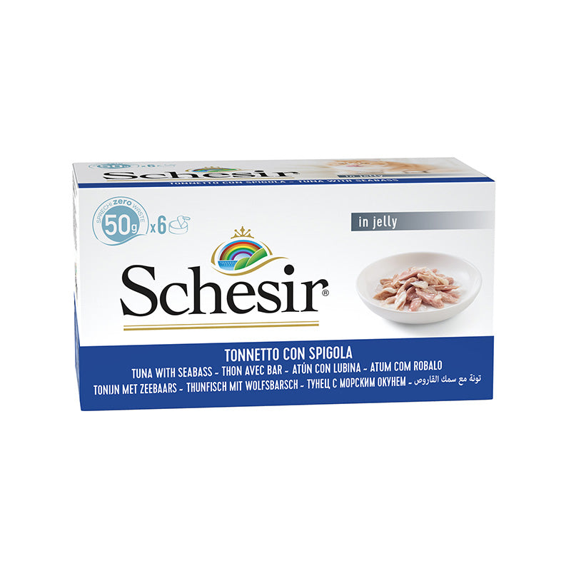 Thunfisch mit Wolfsbarsch in gelee 6x50g in der dose