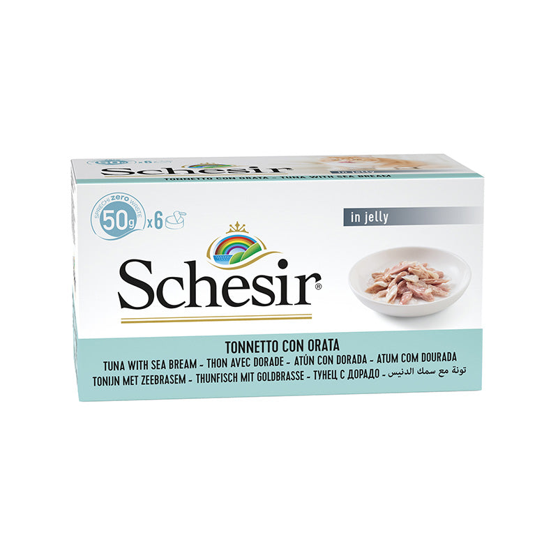 Thunfisch mit Seebrasse in gelee 6x50g in der dose