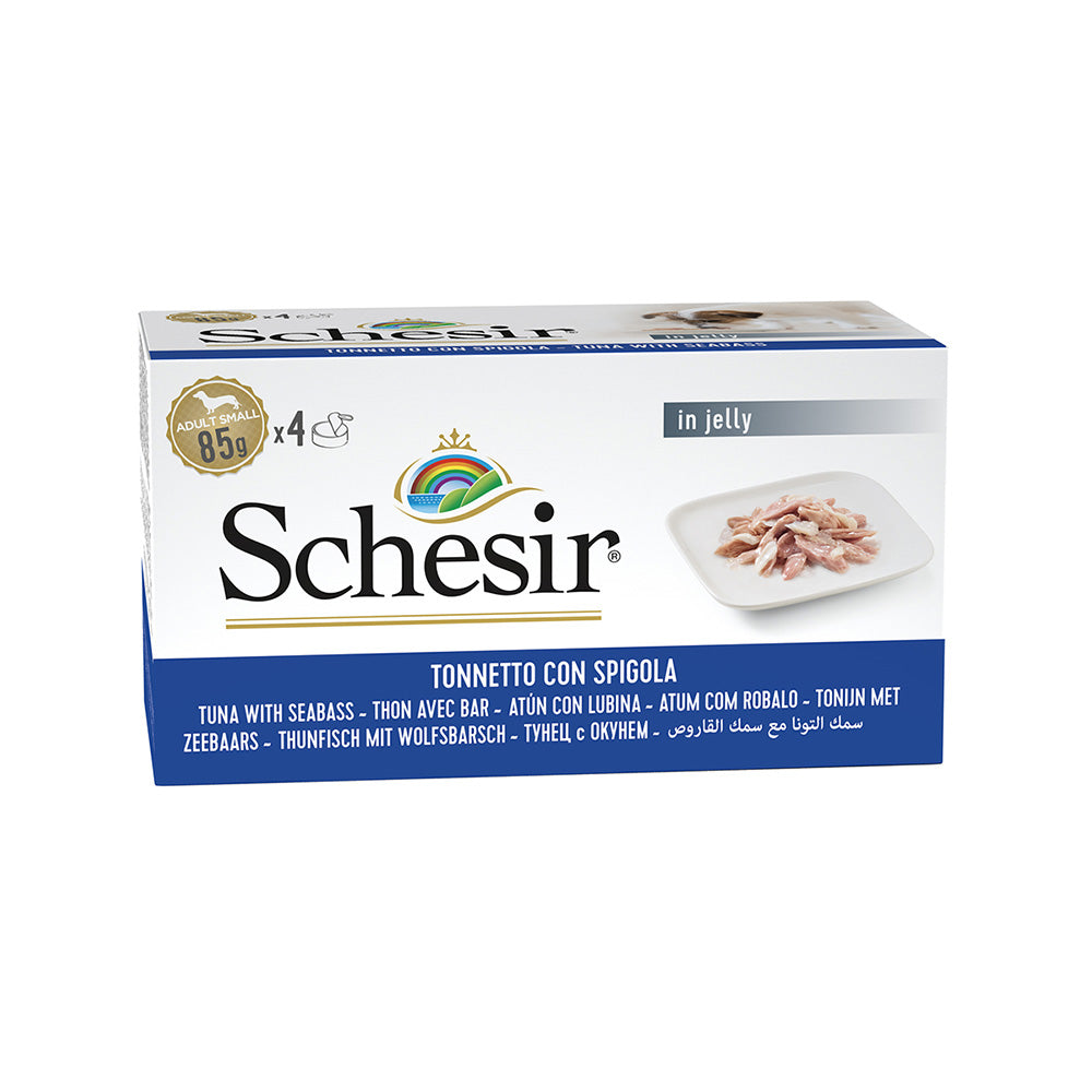 Thunfisch mit Wolfsbarsch in gelee 85g in der dose