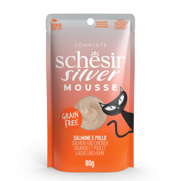 Saumon et poulet en mousse 80g en sachet