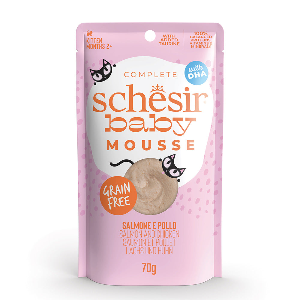 Saumon et poulet en mousse 70g en sachet