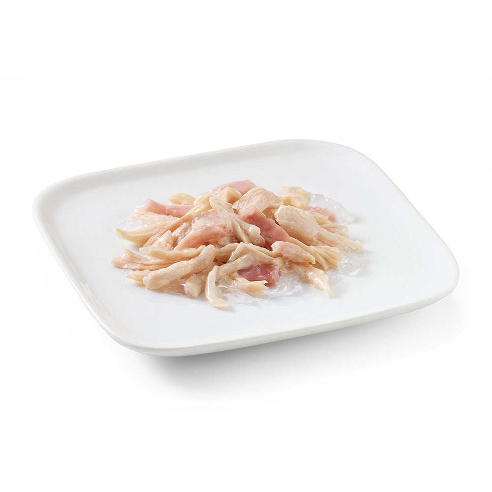 Poulet avec du jambon en gelèe 150g en conserve