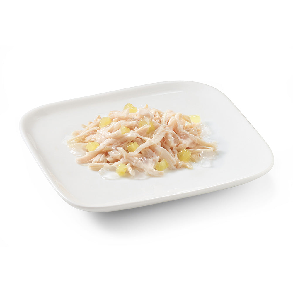 Filetes de pollo con piña en gelatina 150g en lata