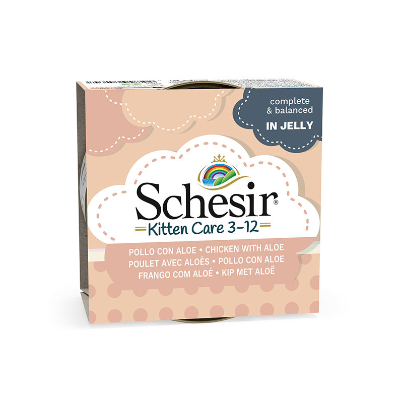 Schesir Kitten Latas Pollo con Aloe - La tienda de Family Vet