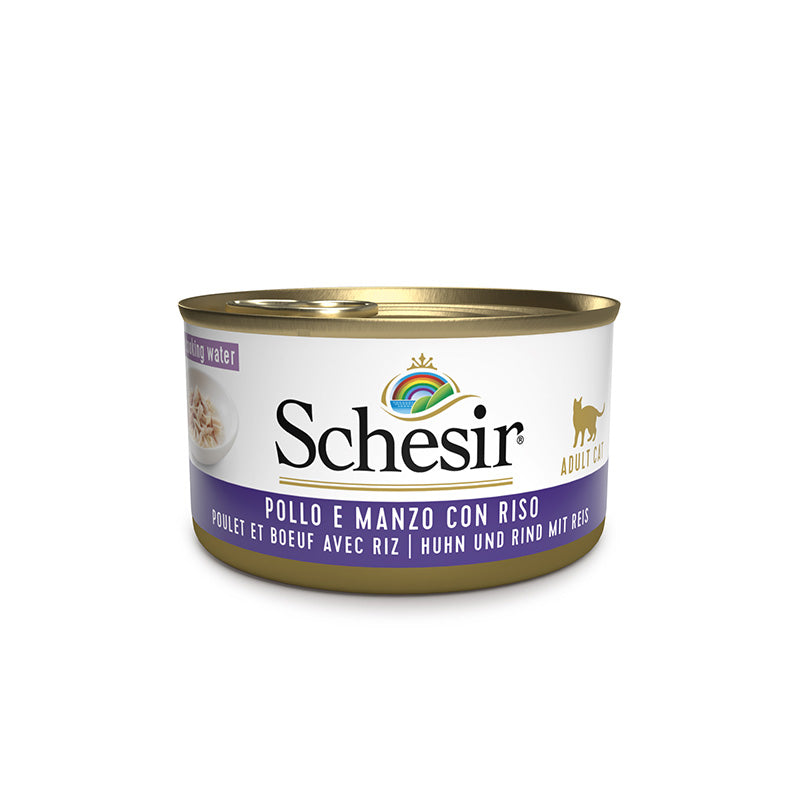 Huhn und Rind mit Reis au naturel 85g in der dose