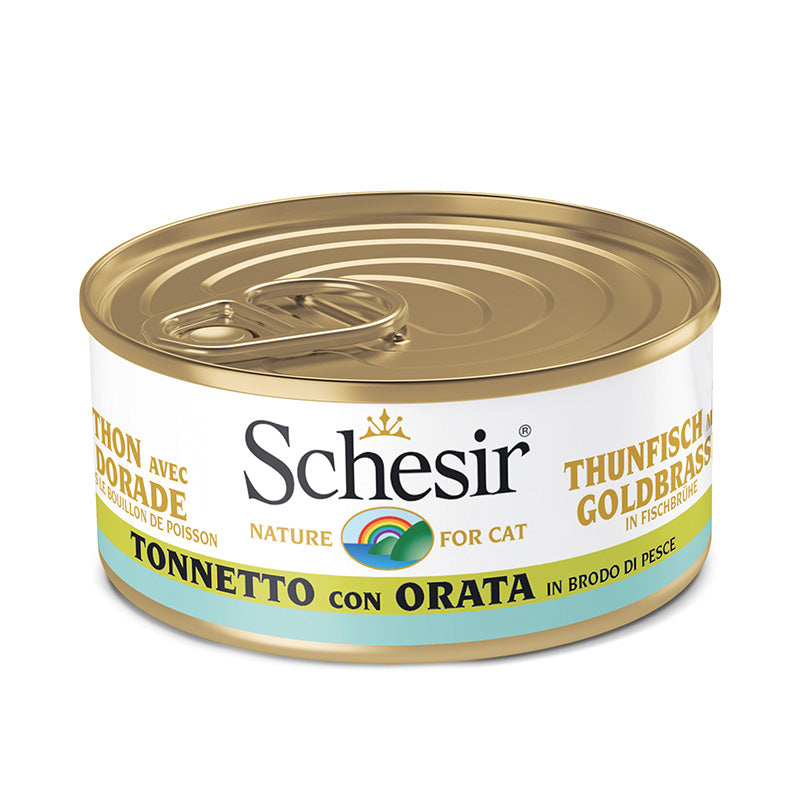 Tonnetto con orata in brodo 70g in lattina