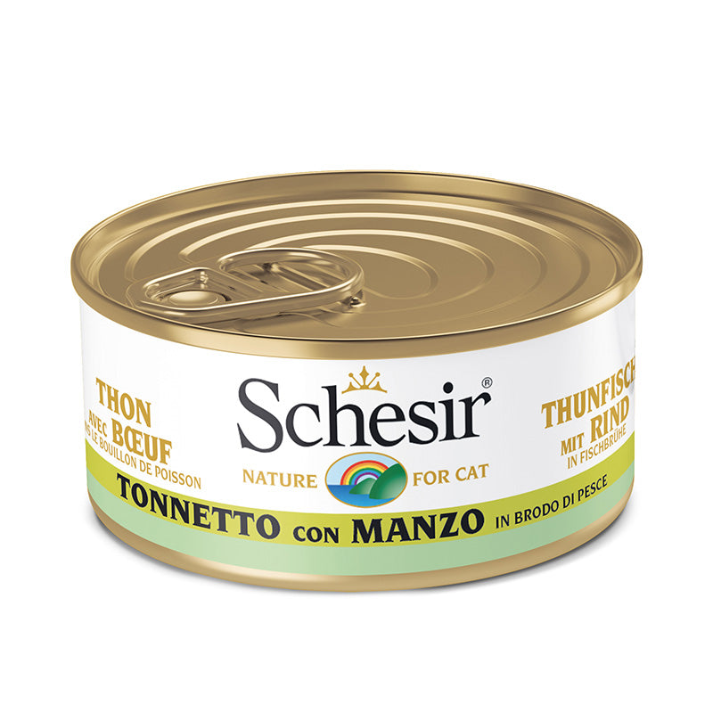 Tonnetto con manzo in brodo 70g in lattina